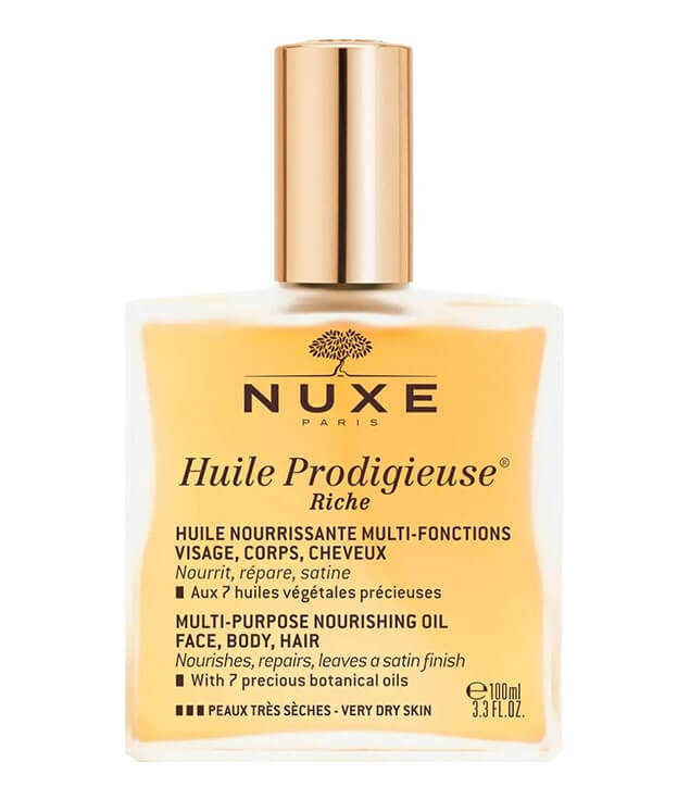 NUXE | HUILE PRODIGIEUSE RICHE HUILE NOURRISSANTE MULTI-FONCTIONS VISAGE, CORPS, CHEVEUX